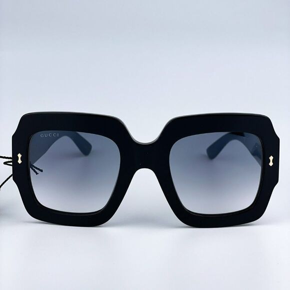 SALE! NEW Gucci GG1111S 001 Black Grey Gradient Square Unisex Sunglasses main image 6